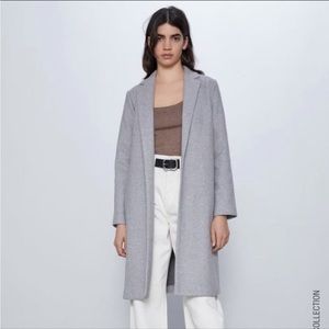 ZARA Women's Grey Long Coat